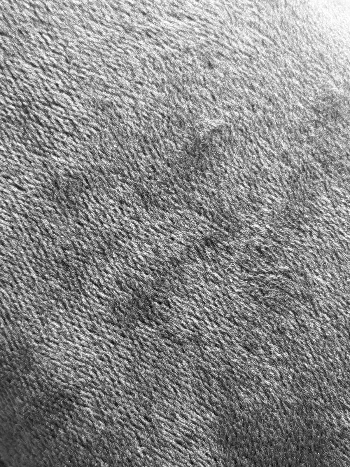 Close-up of textured gray fabric