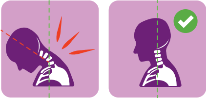 Chart with bad posture vs chart with good posture