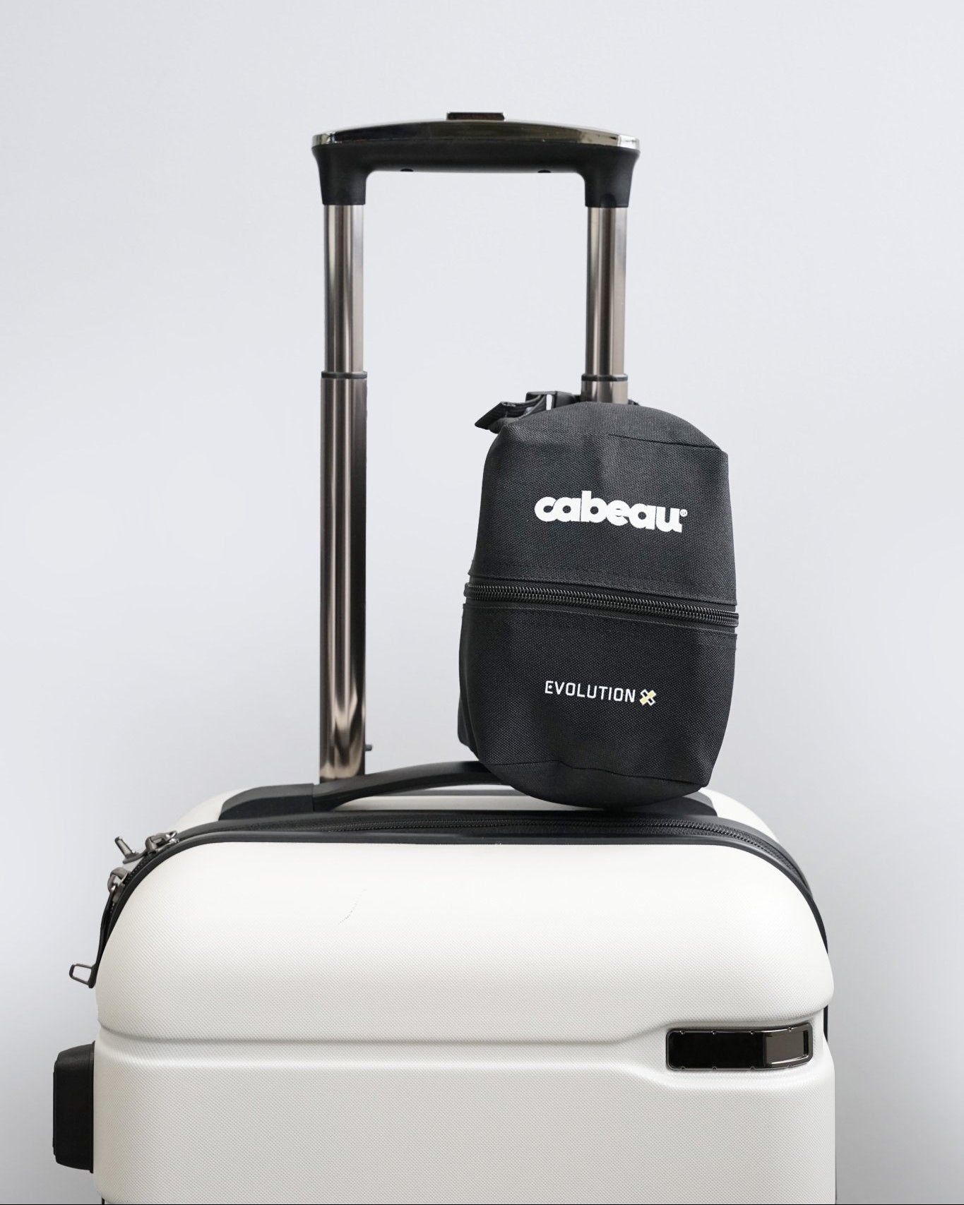 Evolution X Travel Bag - adjustable clasp clips onto luggage