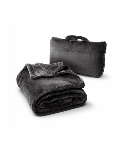 Fold 'n Go™️ Blanket - On The Go foldable travel blanket - Charcoal Grey