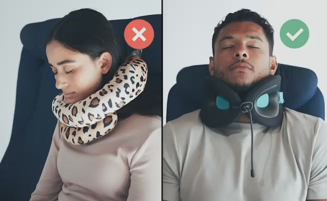 Cargar video: Cabeau pillows with superior support vs other pillows with lack of support